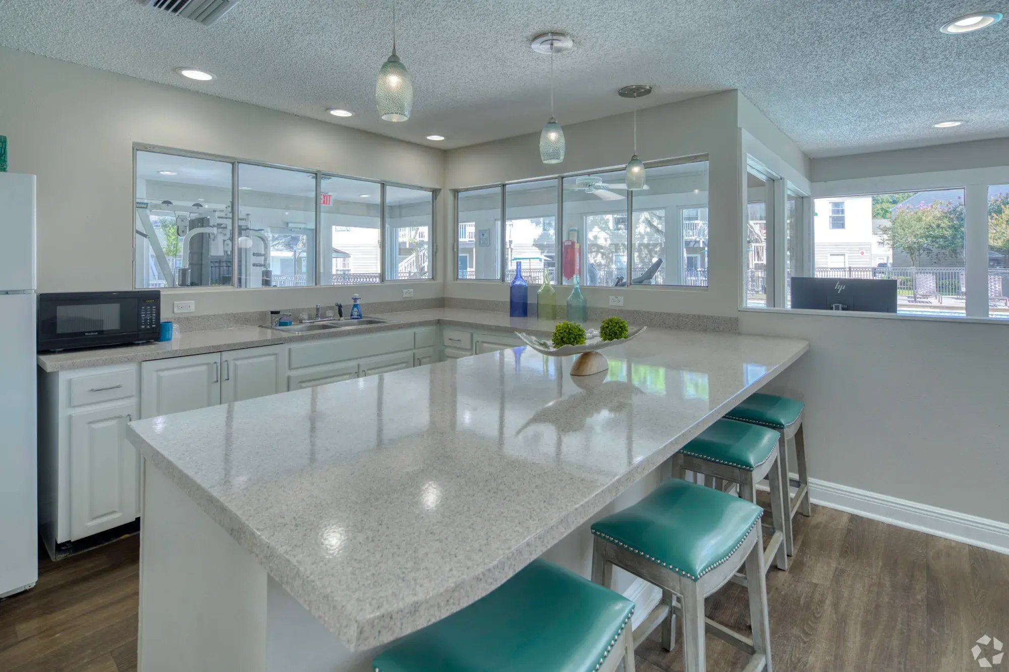 Clubhouse Kitchen at Beach Club apartment homes - Tampa apartments